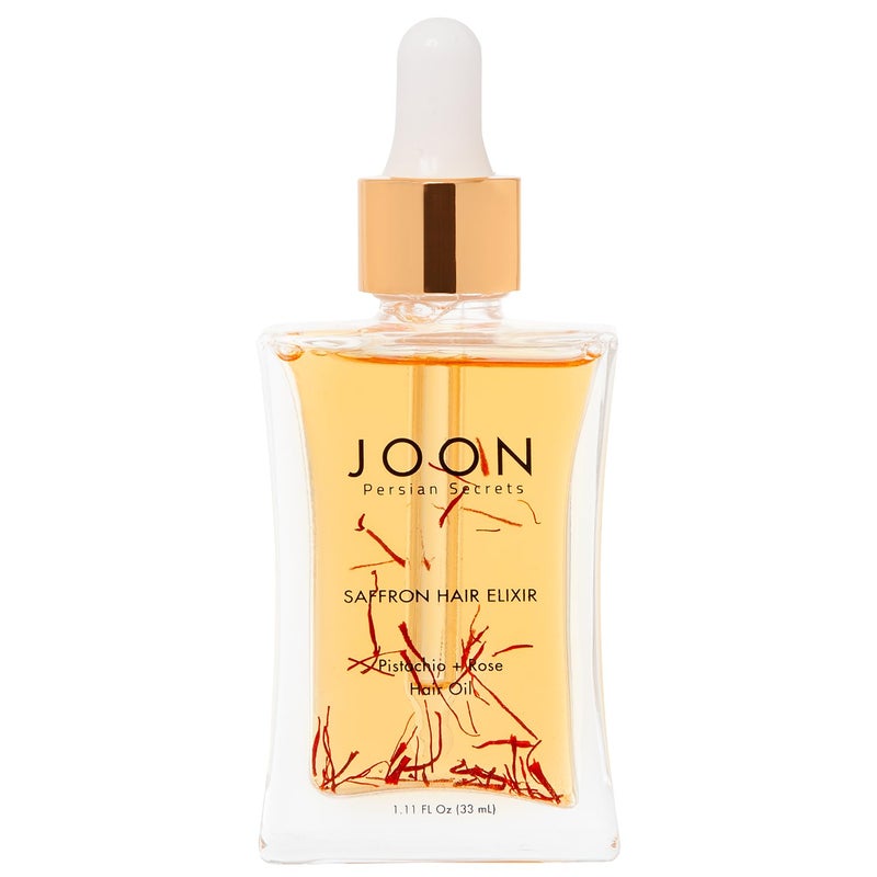 Joon إكسير شعر الزعفران من جون بالفستق + زيت الشعر بالورد، 1.11 أونصة سائلة - Image 1